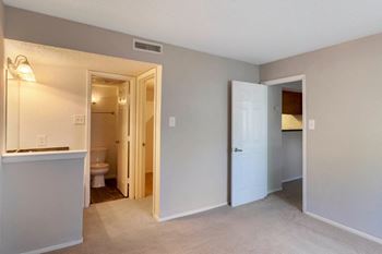 Plush carpeting in bedrooms
